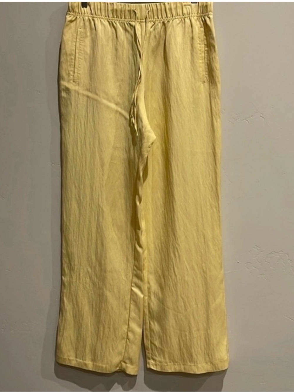 Zara Butter Yellow Wide Leg pant s XL - Picture 2 of 7